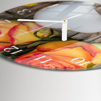 Round wall clock Heart