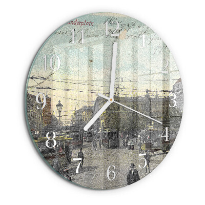 Round wall clock Postcard