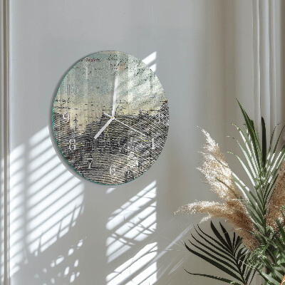 Round wall clock Postcard