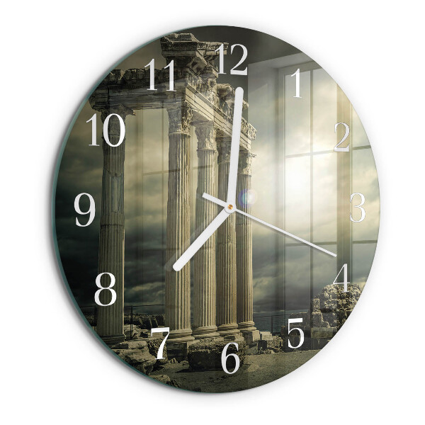 Round wall clock Acropolis