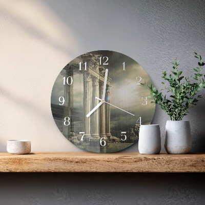 Round wall clock Acropolis