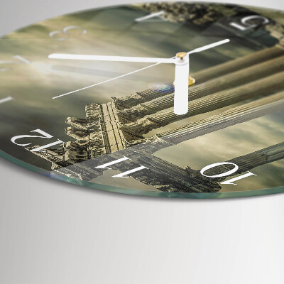 Round wall clock Acropolis