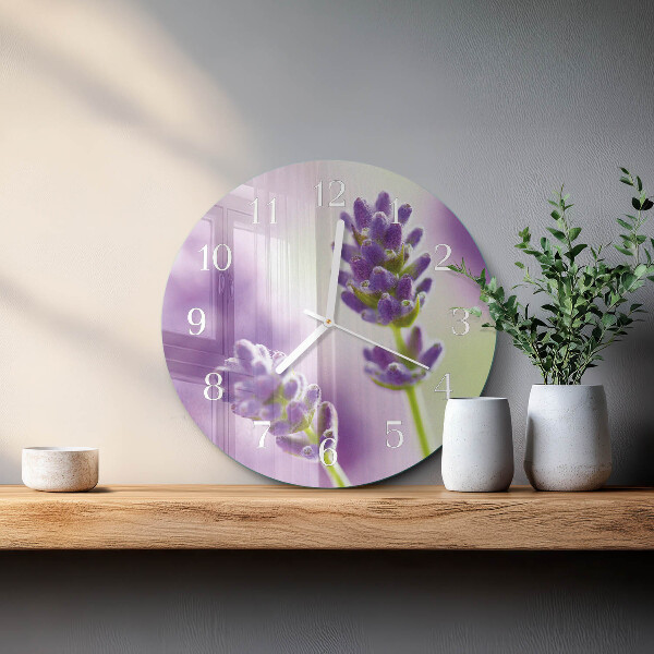 Round wall clock Lavender