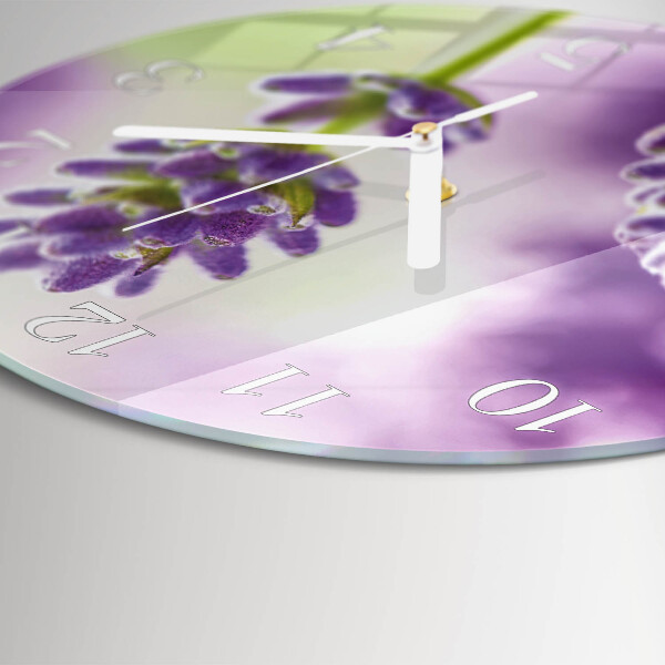 Round wall clock Lavender