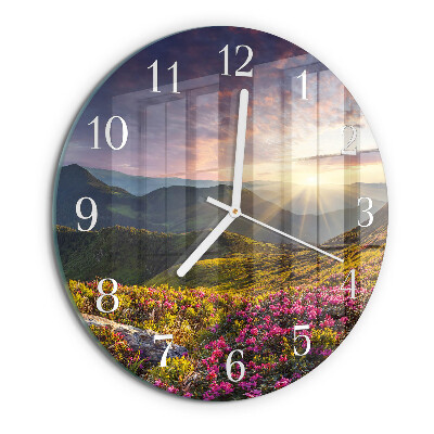 Round wall clock Landscape