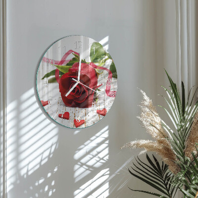 Round wall clock Rose