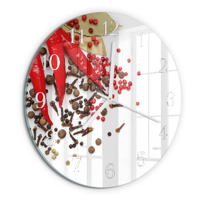 Round wall clock Red Pepper