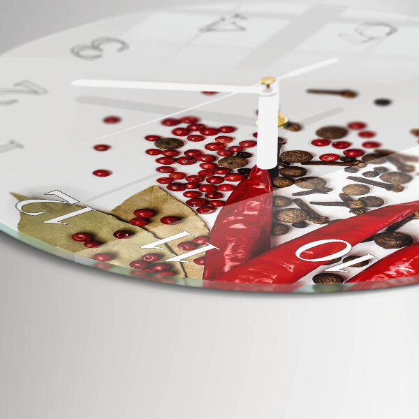 Round wall clock Red Pepper