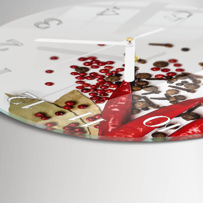 Round wall clock Red Pepper