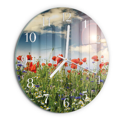 Round wall clock Meadow