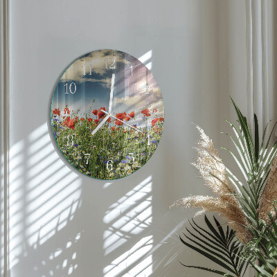 Round wall clock Meadow