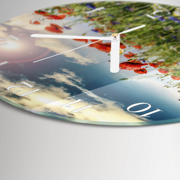 Round wall clock Meadow