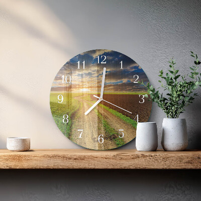 Round wall clock Field