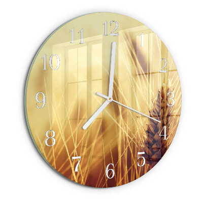 Round wall clock Grain