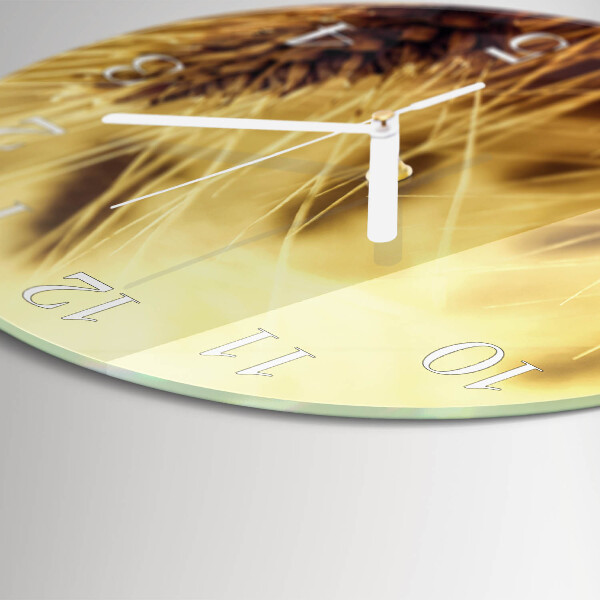 Round wall clock Grain
