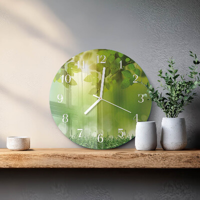 Round wall clock Spring