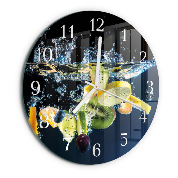 Round wall clock Fruit