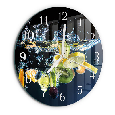 Round wall clock Fruit