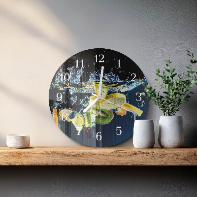 Round wall clock Fruit