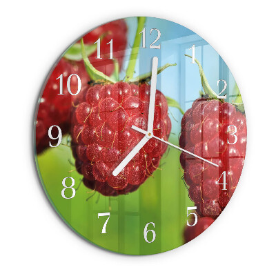 Round wall clock Raspberries