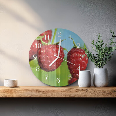 Round wall clock Raspberries