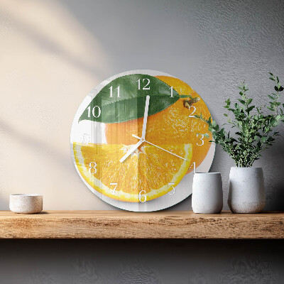 Round wall clock Oranges