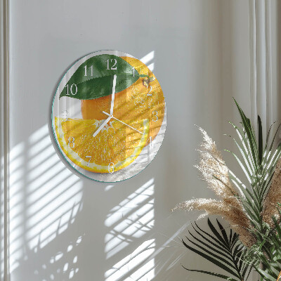 Round wall clock Oranges