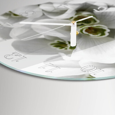 Round wall clock Flowers