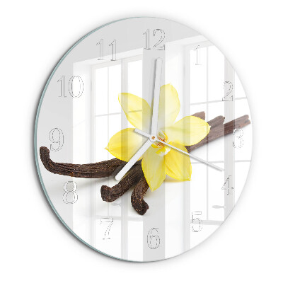 Round wall clock Vanilla Orchid
