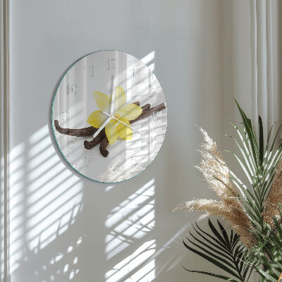 Round wall clock Vanilla Orchid