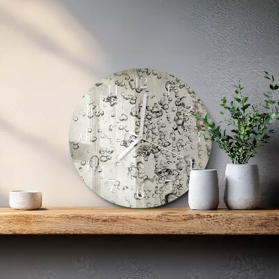 Round wall clock Drops
