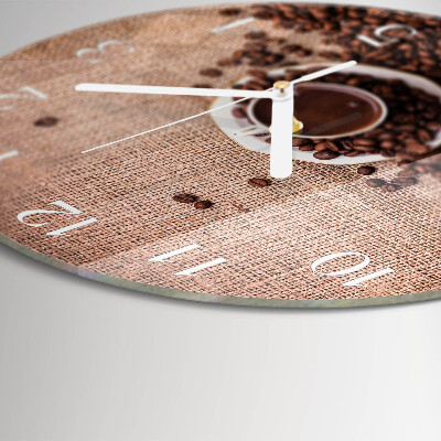 Round wall clock Coffee Beans