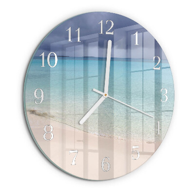 Round wall clock Beach