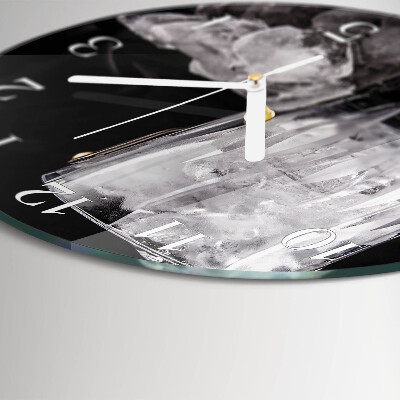 Round wall clock Ice