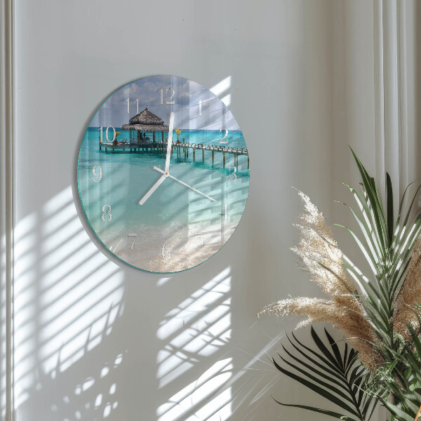 Round wall clock Beach