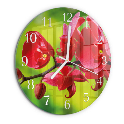 Round wall clock Orchid