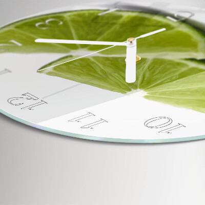 Round wall clock Calcium carbonate