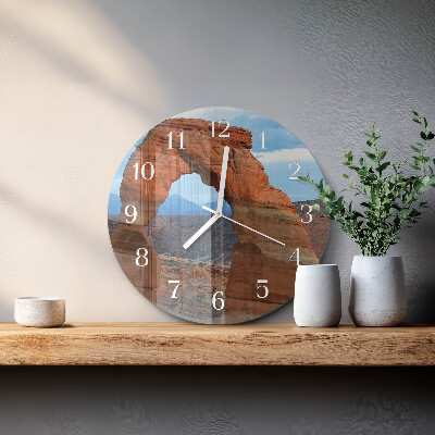Round wall clock Grand Canyon
