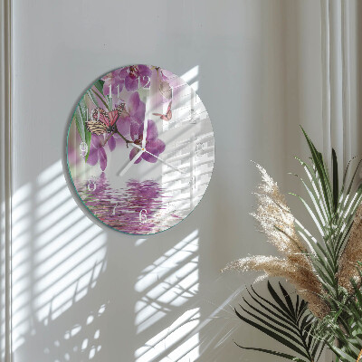 Round wall clock Butterflies