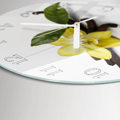 Round wall clock Vanilla Orchid