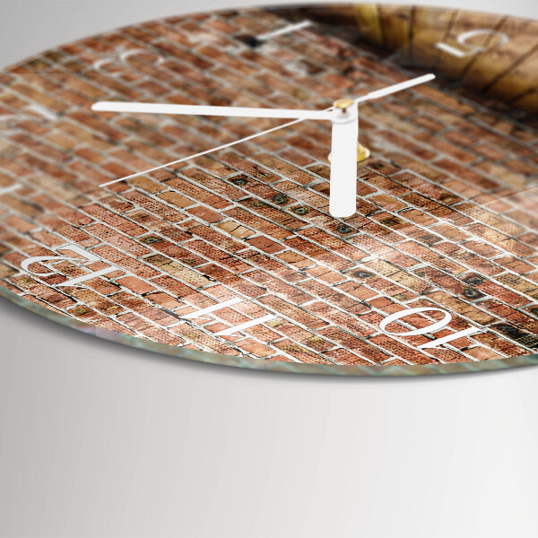 Round wall clock Brick
