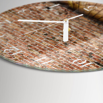 Round wall clock Brick