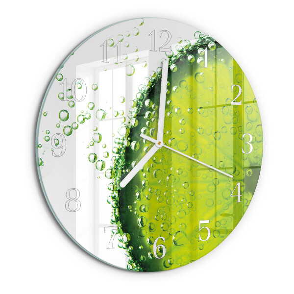 Round wall clock Calcium carbonate