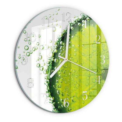 Round wall clock Calcium carbonate