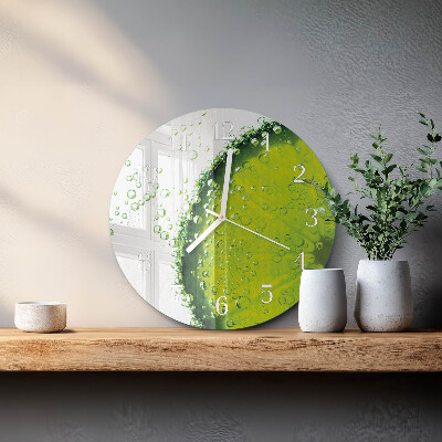 Round wall clock Calcium carbonate
