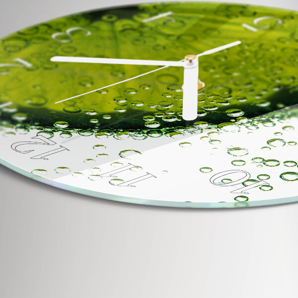 Round wall clock Calcium carbonate