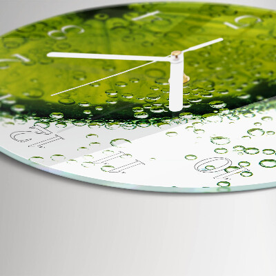 Round wall clock Calcium carbonate