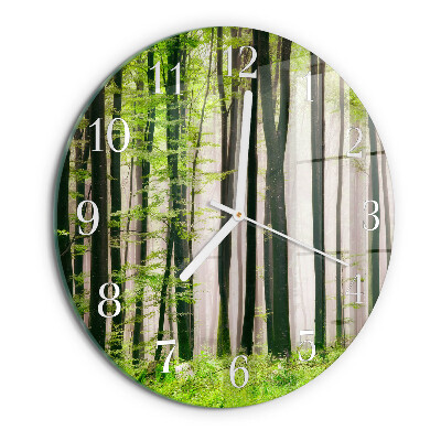 Round wall clock Forest