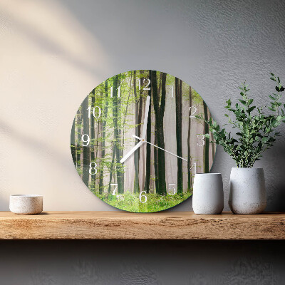 Round wall clock Forest