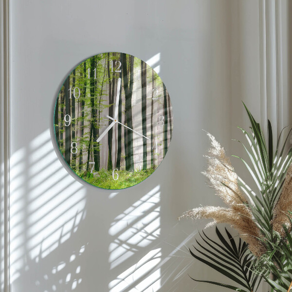 Round wall clock Forest